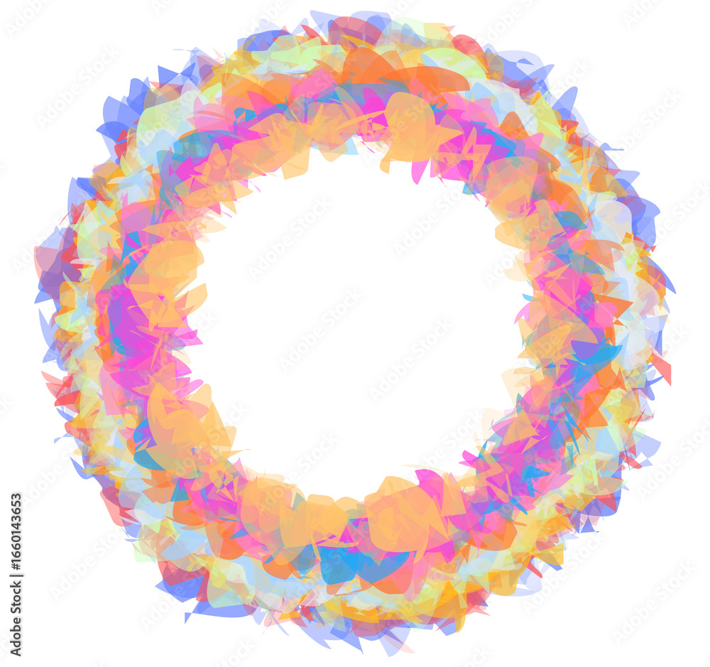 Poster design elements symbol editable color halftone frame circle pattern on white background. jpg frame w