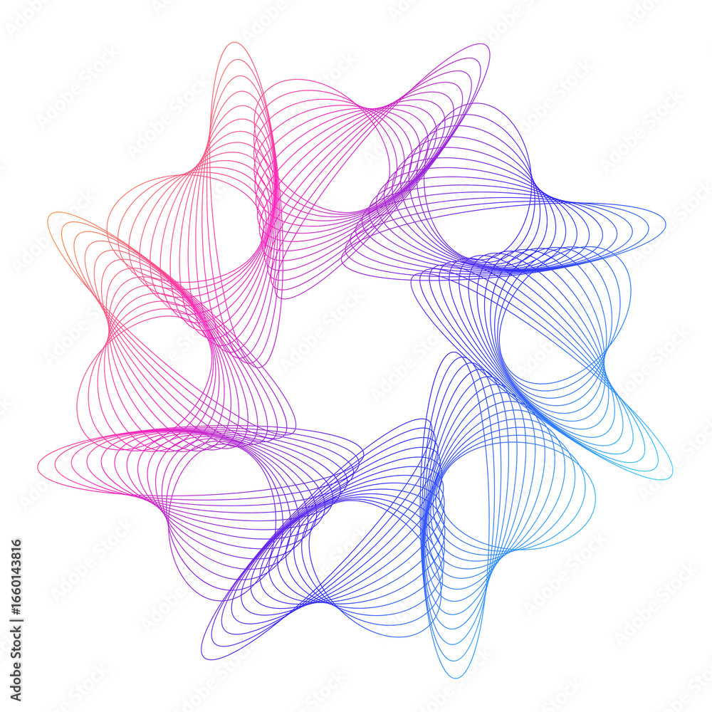 Aufkleber design elements. wave glittering dotted lines. abstract glow wavy stripe on white background isolate