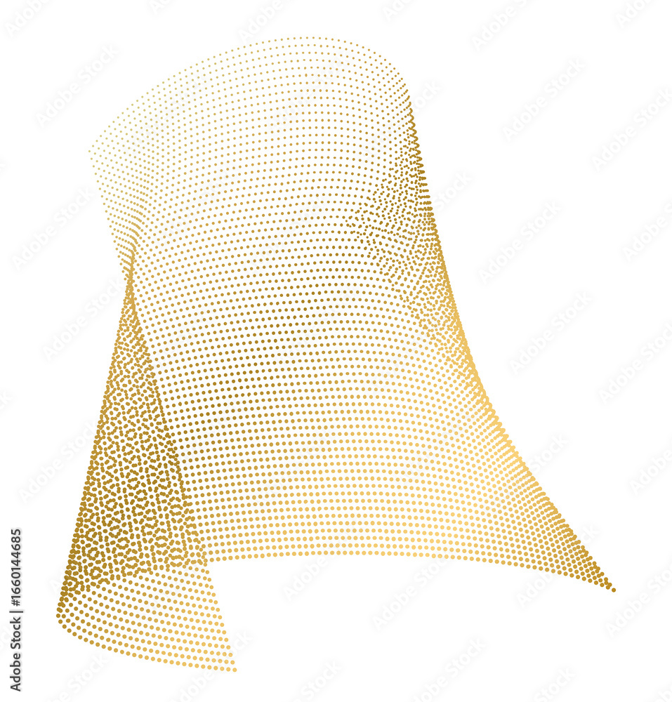 Poster design elements. wave of many purple dotted lines. abstract wavy stripes on white background isolate