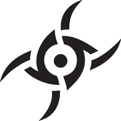 Contemporary Neo-Tribal Silhouette Vector