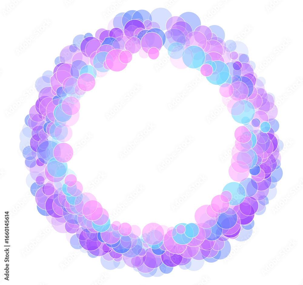 Poster design elements symbol editable color halftone frame circle pattern on white background. jpg frame w