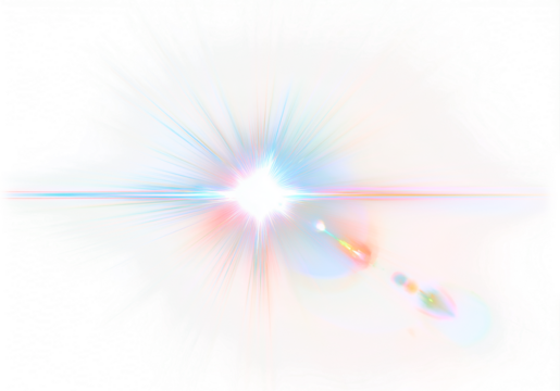 Shining Lens Flare Isolated on Transparent Background PNG
