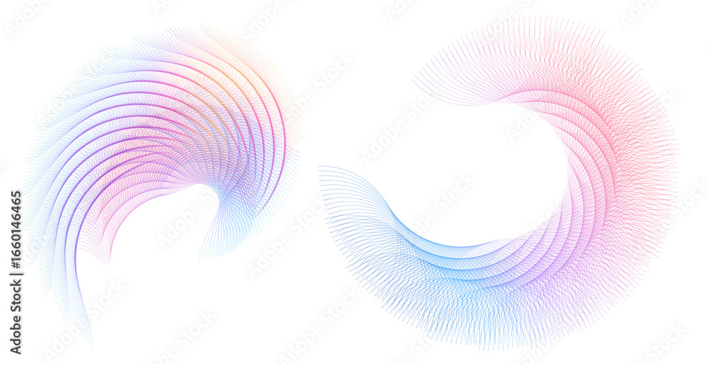 Aufkleber design elements. wave glittering dotted lines. abstract glow wavy stripe on white background isolate