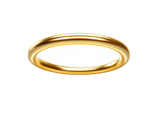 Elegant gold halo ring with glossy finish on black background