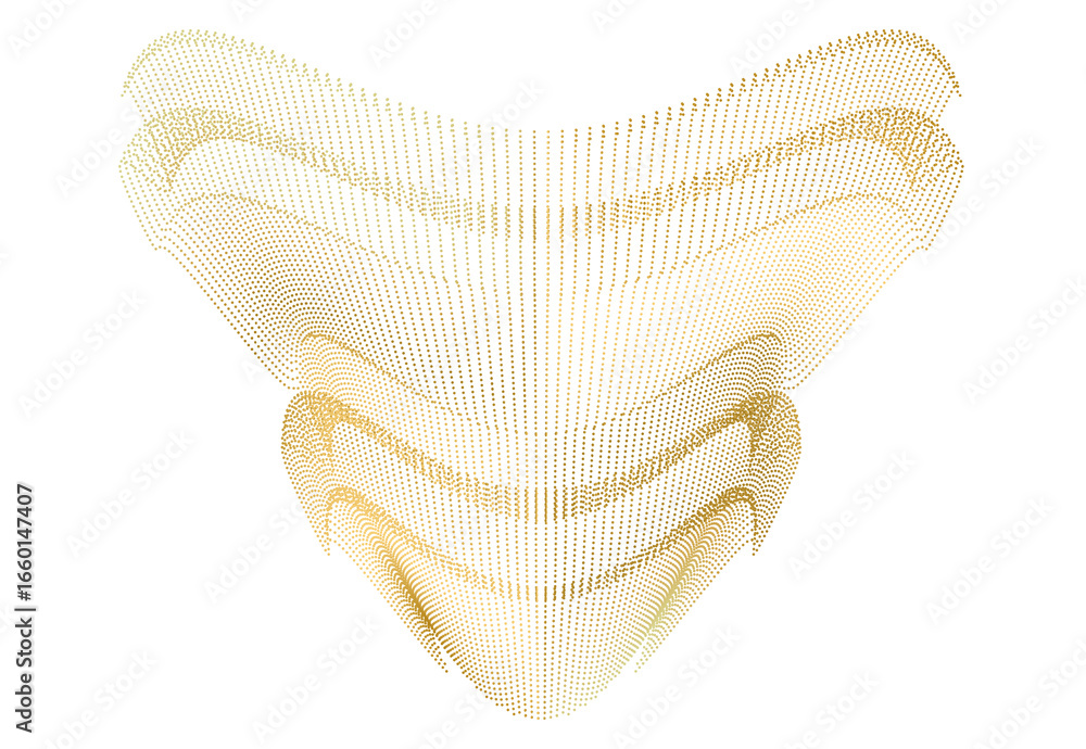 Poster design elements. wave of many purple dotted lines. abstract wavy stripes on white background isolate