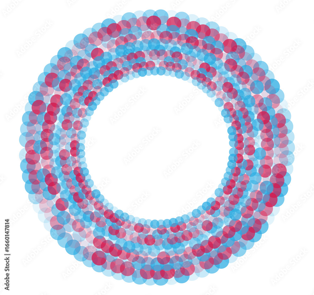 Poster design elements symbol editable color halftone frame circle pattern on white background. jpg frame w