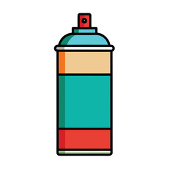Colorful air freshener spray can vector illustration scalable eps icon for design projects vector
