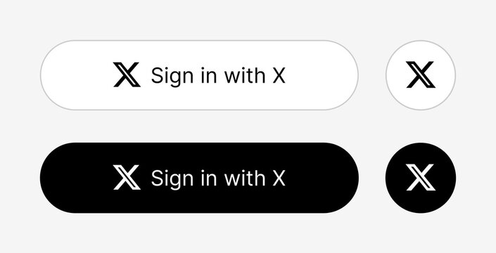 single sign in / sign up buttons