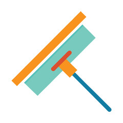 Professional window cleaning squeegee illustration for sparkling clean surfaces vector