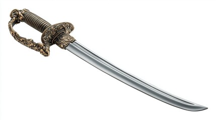Cutlass isolated on white background