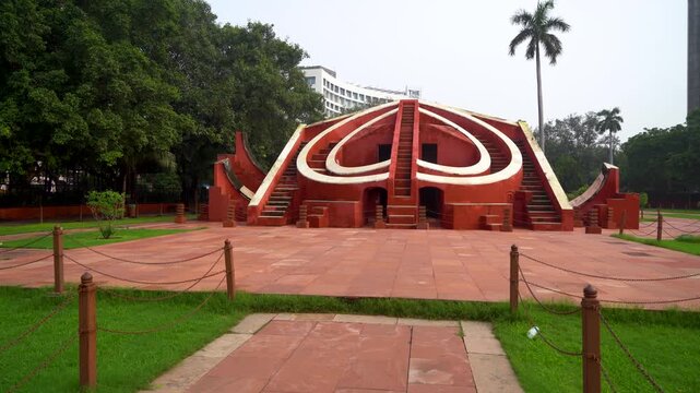 Astronomical Instruments of Jantar Mantar Monument in Delhi