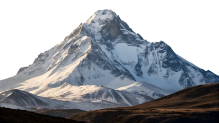 mountain with landscape isolated on transparent background