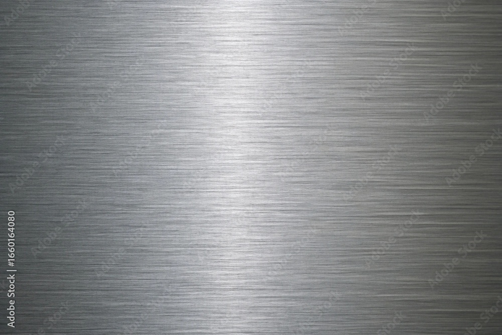 Poster shiny silver brushed metal texture background with horizontal lines and gradient effect for modern a