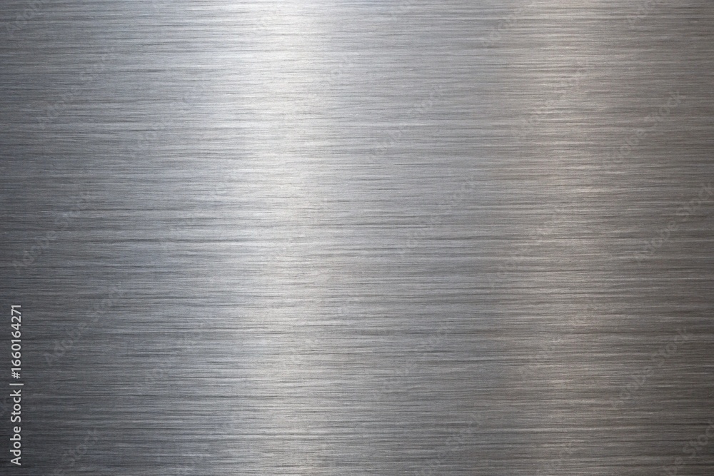 Poster shiny silver brushed metal texture background with horizontal lines and gradient effect for modern a