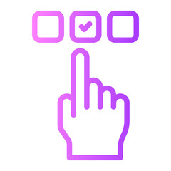choice gradient icon