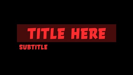 Retro Cyber Gaming Lower Third Title