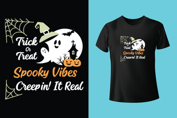 Happy Halloween Modern t-shirt design vector illustration graphic resource