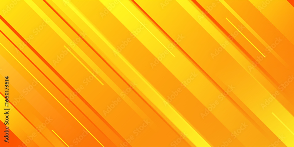 Poster abstract orange background with diagonal lines. dynamic shapes composition. vector illustration