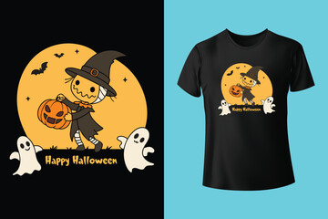 Happy halloween t shirt design