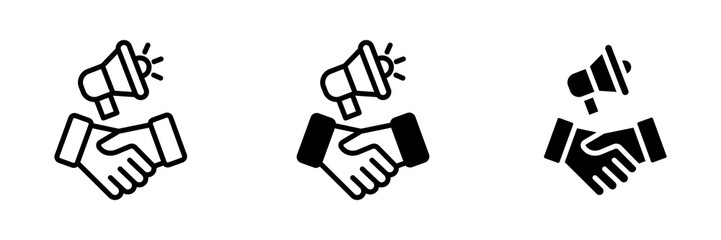 Fototapeta premium Collaboration Icon Multi concept. Simple vector illustration