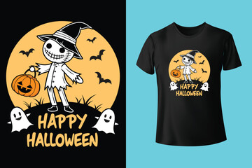 Happy halloween t shirt design