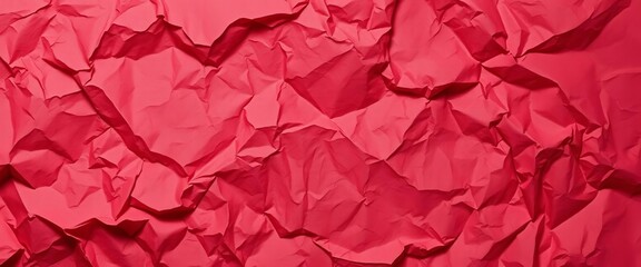 Deep crimson creases and folds of crumpled paper texture, texture, graphic element