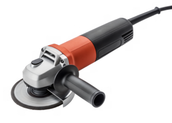 Angle Grinder isolated on a transparent background.