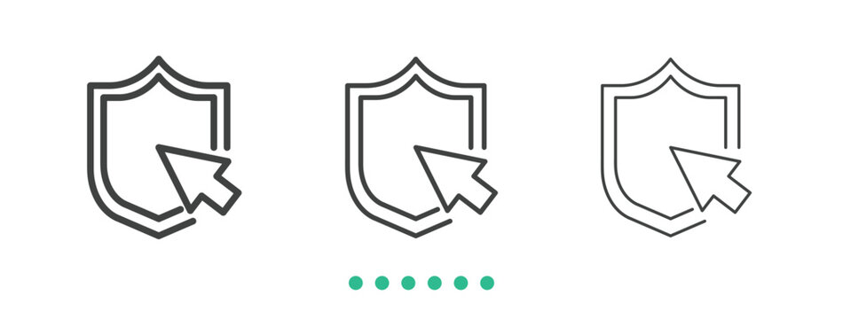 Protection advice icon. Thin line icon vector