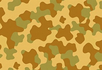 Fototapeta premium Irregularly shaped blotches of muted greens, browns, and tans create a realistic camouflage effect, urban camouflage, digital