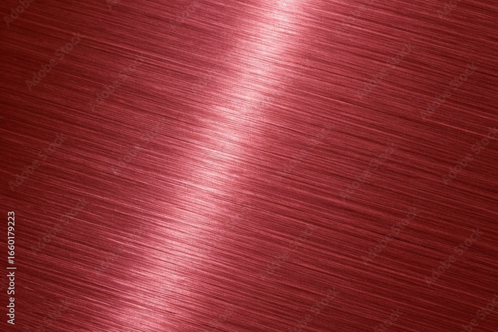 Poster shiny red metal texture background with brushed surface and polished plate effect for modern design 