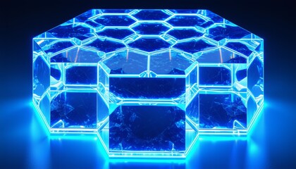 Lab-grown crystal lattice Hexagonal symmetry