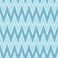 Zigzag Seamless Pattern. Zigzag Background. Can be used as Christmas Background. Vector Illustratiion in Blue, White