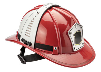 Fototapeta premium Fire Helmet isolated on a transparent background.