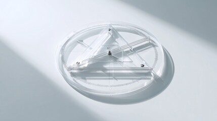 Geometric Transparency – Minimal Clear Plastic Geometry Kit