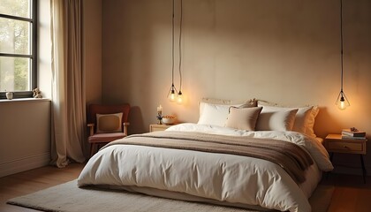 Bedroom design,Japandy style 