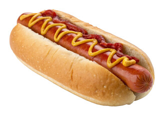 Hotdog isolated on a transparent background.