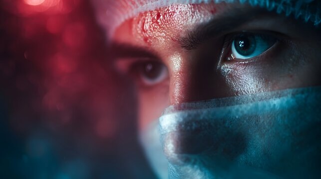 A laboratory researcher examines a virus sample in a biosafety environment long title A laboratory researcher wearing protective equipment closely - Powered by Adobe