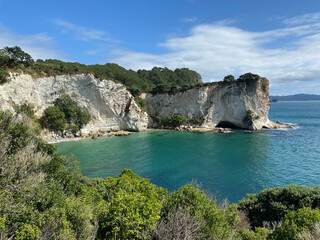 New Zealand Beach Coastline Ocean Waves Sandy Shore Scenic Landscape