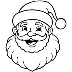 Santa Illustration on White