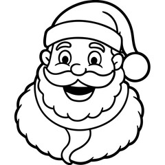 Santa Illustration on White