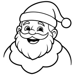 Santa Illustration on White