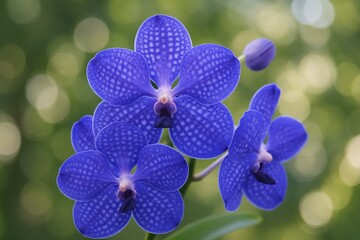 Beautiful Blue Vanda, Latin name is Vanda Coerulea