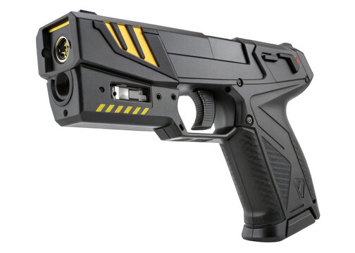 Taser isolated on a transparent background.