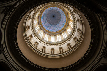 Stunning cathedral architecture with vaulted dome ceiling - Basilica of Our Lady of the Immaculate...