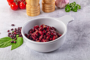 Tasty boiled red kidney beans
