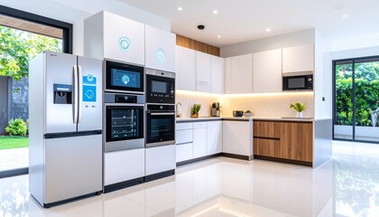 modern kitchen in modern house