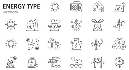  Power, energy resources, fuel; electricity; energy of the sun, water and wind_transparent.svg