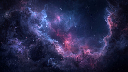 Fototapeta premium A vast and intricate nebula with swirling clouds