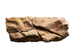 Natural textured brown rock with irregular cracks and rough surface