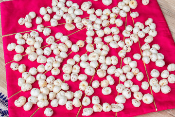 Freshly popped Makhana or foxnut